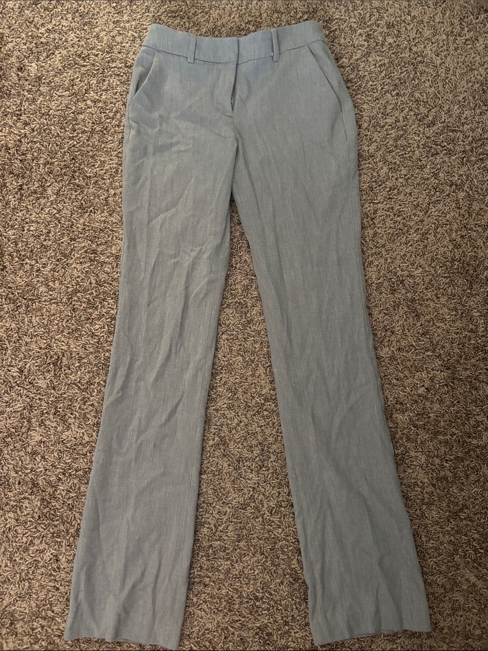 Express Light Blue Pinstripe Dress Trousers
